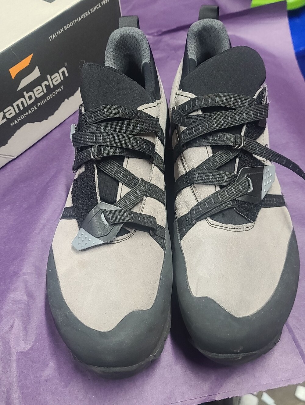 214 Zamberlan Half Dome Hiking Shoes, Made In Italy, Men's Size 8, Euc, Has Box - Picture 3 of 13